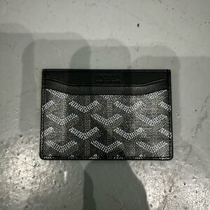 Goyard Black and Gray Card Holder